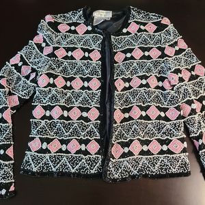 Vintage beaded silk Papell Boutique